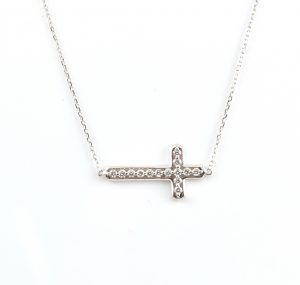 Diamond Cross Necklace | B17463
