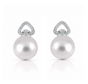 Autore South Sea pearl and diamond earrings