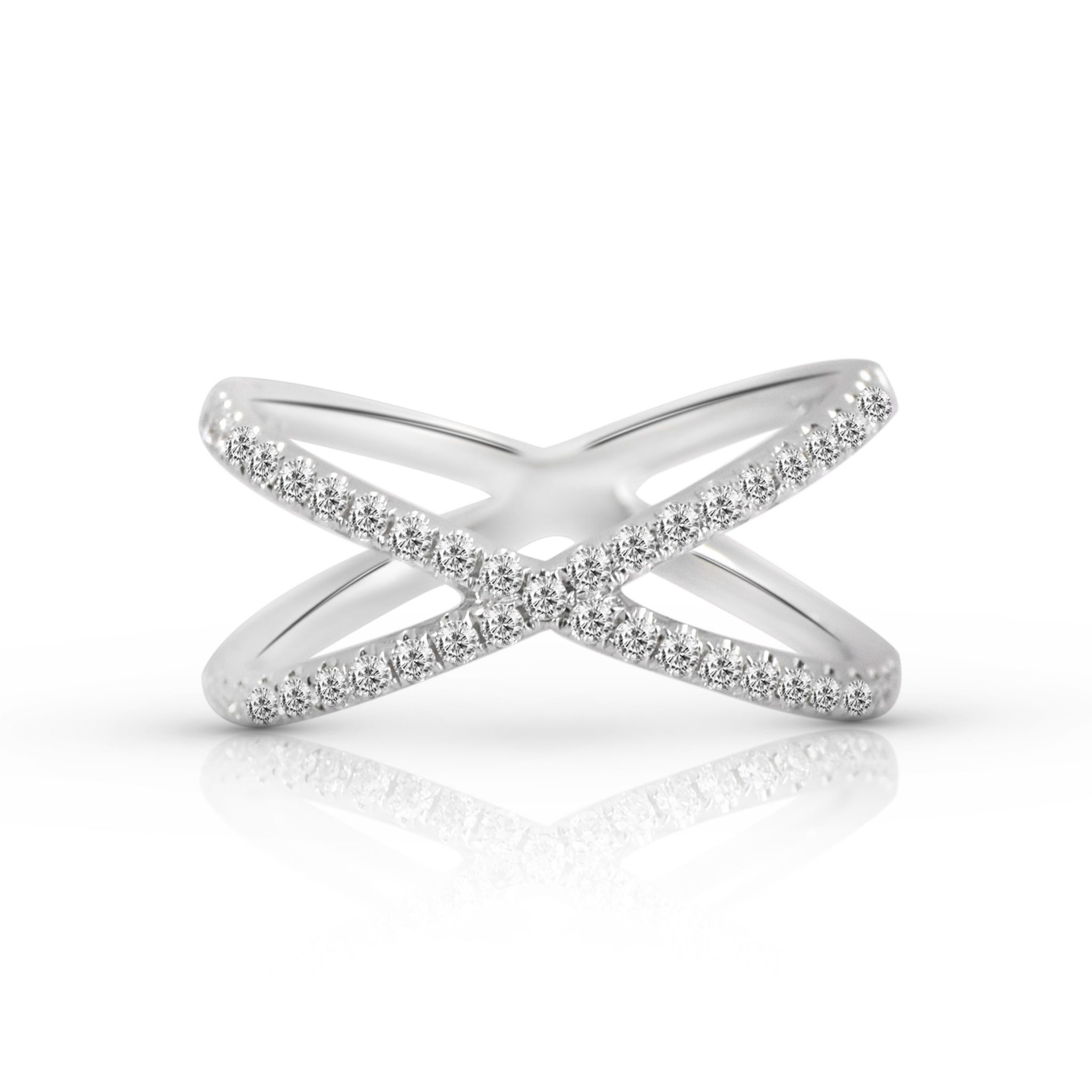 Diamond set cross ring | B24065 • Diamonds & Pearls Perth