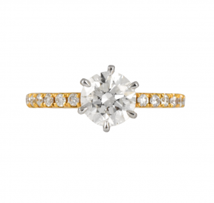 RBC diamond engagement ring