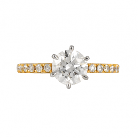 RBC diamond engagement ring