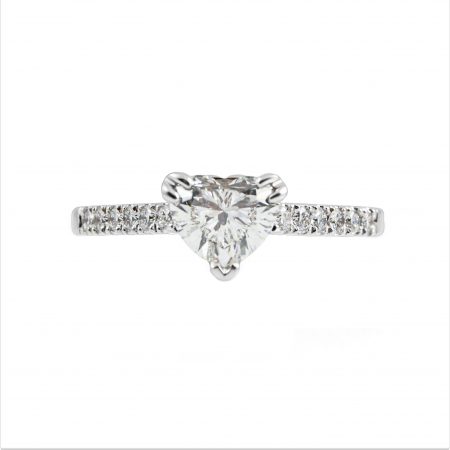 Heart Brilliant Cut Diamond Engagement Ring