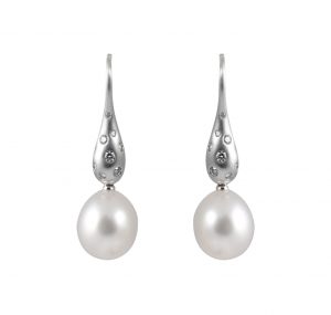 Autore south sea pearl hook earrings