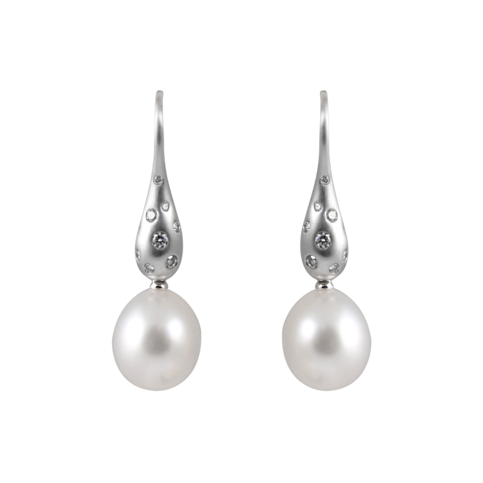 Autore South Sea Pearl And Pink Diamond Drop Earrings | B25326 ...