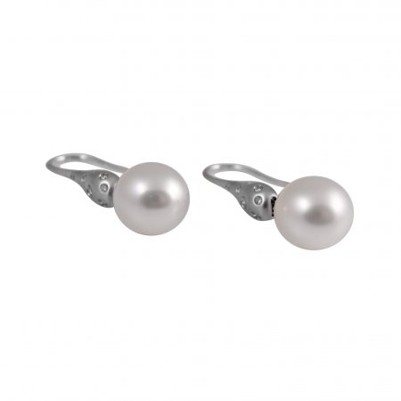 south sea pearl hook earrings