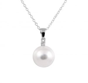 Pearl And Diamond Pendant