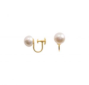 Screw on pearl earrings