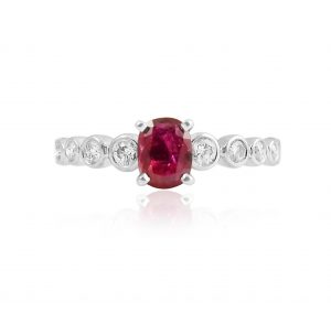 Ruby And Diamond Dress Ring