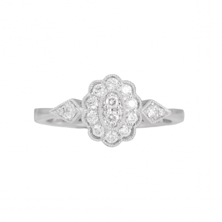 Art Deco Style Diamond Dress Ring