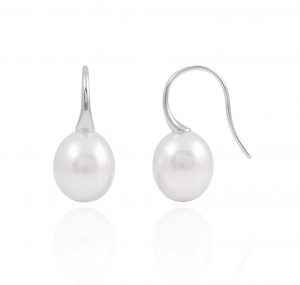 Autore 9mm Oval Pearl earrings