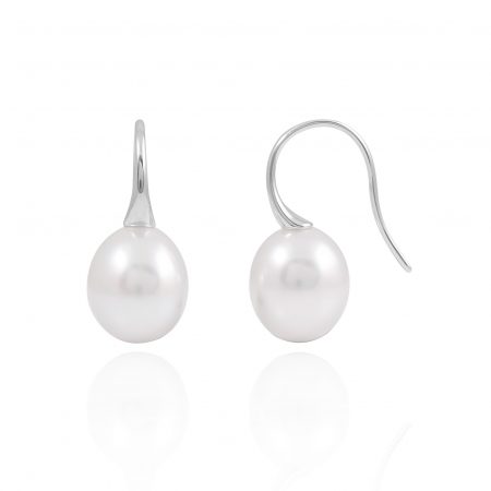 Autore 9mm Oval Pearl earrings