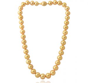golden pearl strand with gold clasp