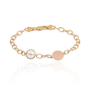 South Sea pearl oval link bracelet
