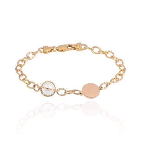 South Sea pearl oval link bracelet