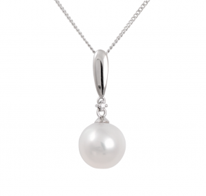 South sea pearl and long bail pendant