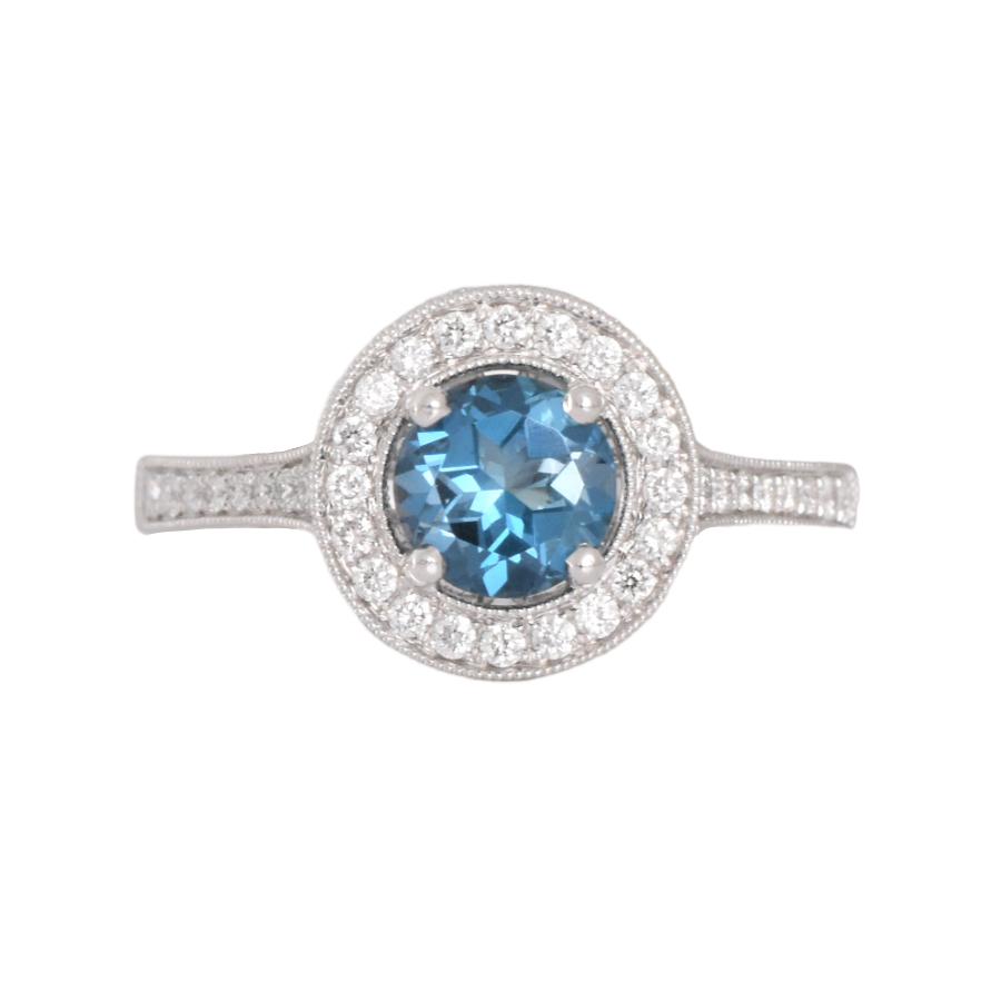 Allison Kaufman Sky Blue & London Blue Topaz Ring 200-467 | Sanders  Jewelers | Gainesville, FL