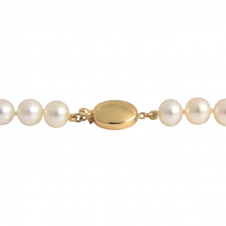 Freshwater Pearl Yellow Gold Strand