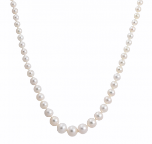 Graduated freshwater pearl necklace