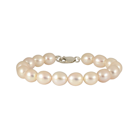 Freshwater pearl strand bracelet