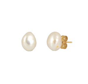 Freshwater Keshi pearl Stud earrings