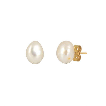 Freshwater Keshi pearl Stud earrings
