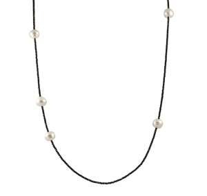 South Sea Pearl and black spinel bead Necklace