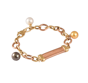 Tri-colour South Sea Pearl Bracelet