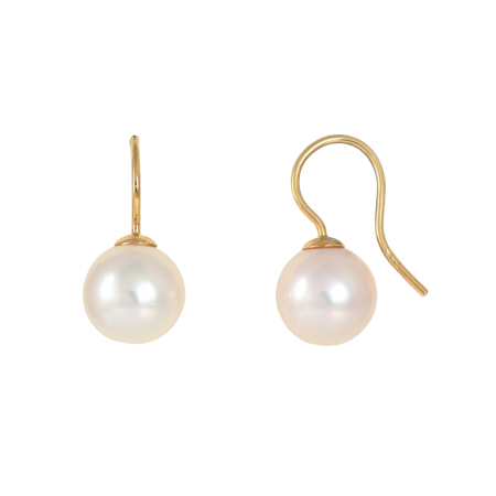 freshwater pearl fine hook earrings