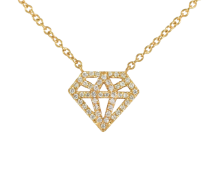 Diamond Shaped Diamond Necklace